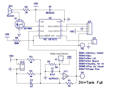 BR2032 Battery example in hotel circuit